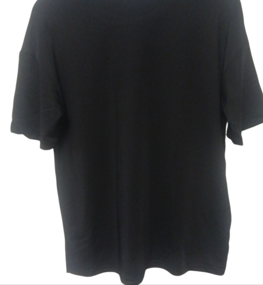 Access - NWOT, Black Short Sleeve Christian Tee Shirt, Cross,"For God So Loved" - Picture 3 of 9